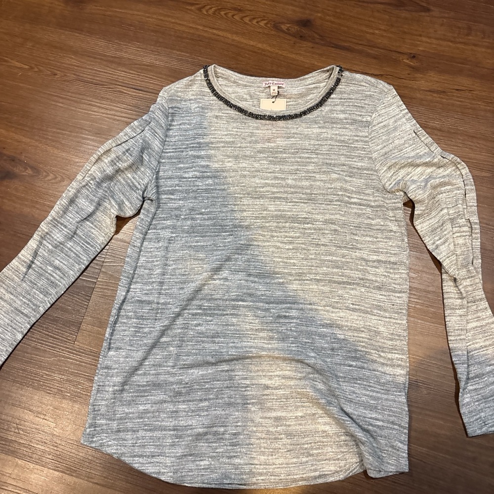 Juicy Couture Heather Gray Knit Top